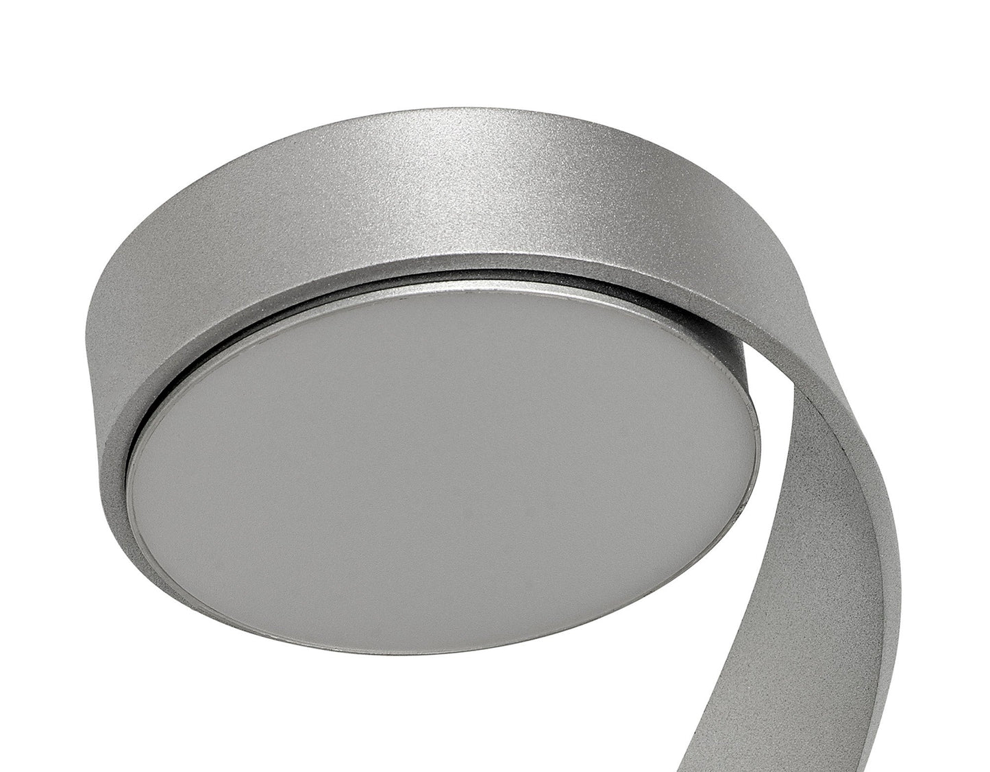 Willow Wall Lamp Right Switched, 1 x 10W LED, 3000K, 800lm, Silver and Polished Chrome, 3yrs Warranty