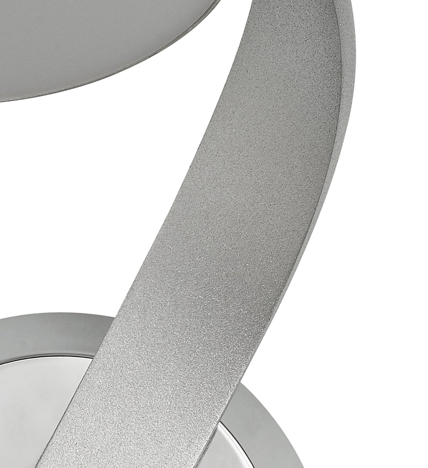 Willow Wall Lamp Right Switched, 1 x 10W LED, 3000K, 800lm, Silver and Polished Chrome, 3yrs Warranty