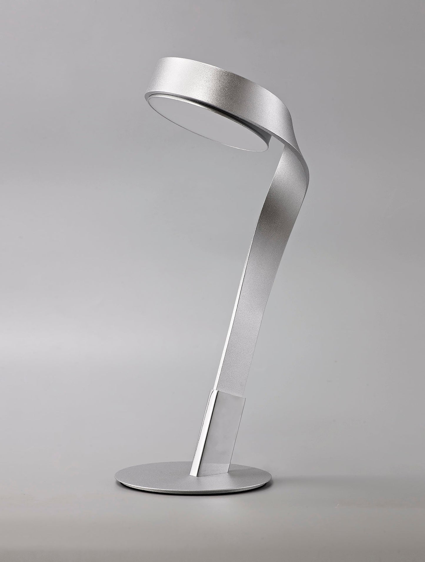 Willow Table Lamp, 1 x 10W LED, 3000K, 800lm, Silver and Polished Chrome, 3yrs Warranty
