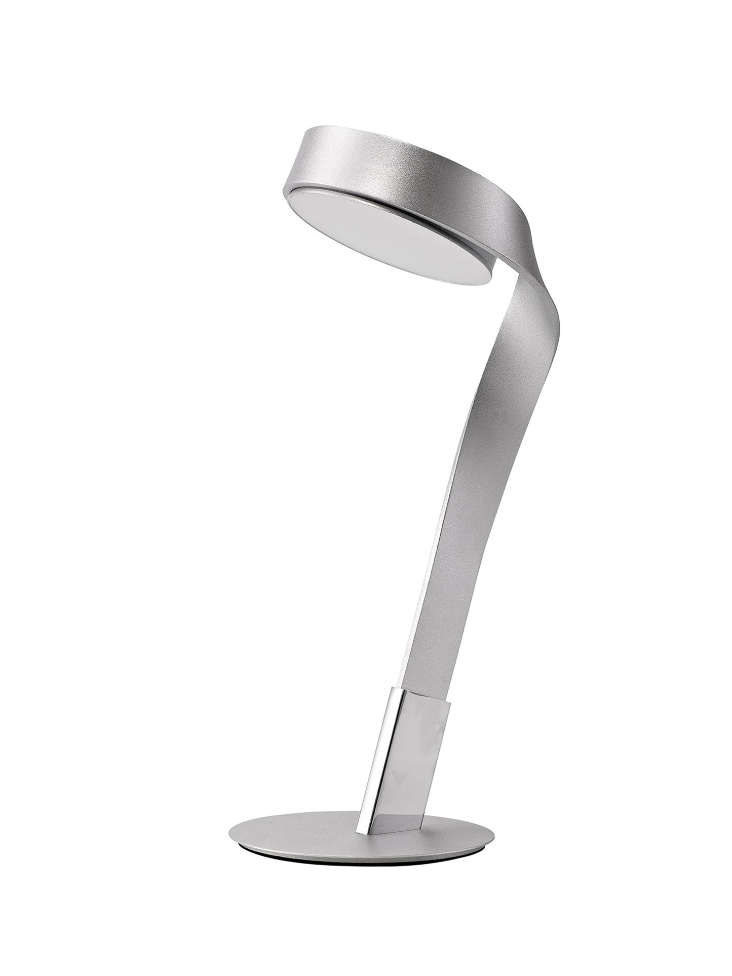 Willow Table Lamp, 1 x 10W LED, 3000K, 800lm, Silver and Polished Chrome, 3yrs Warranty