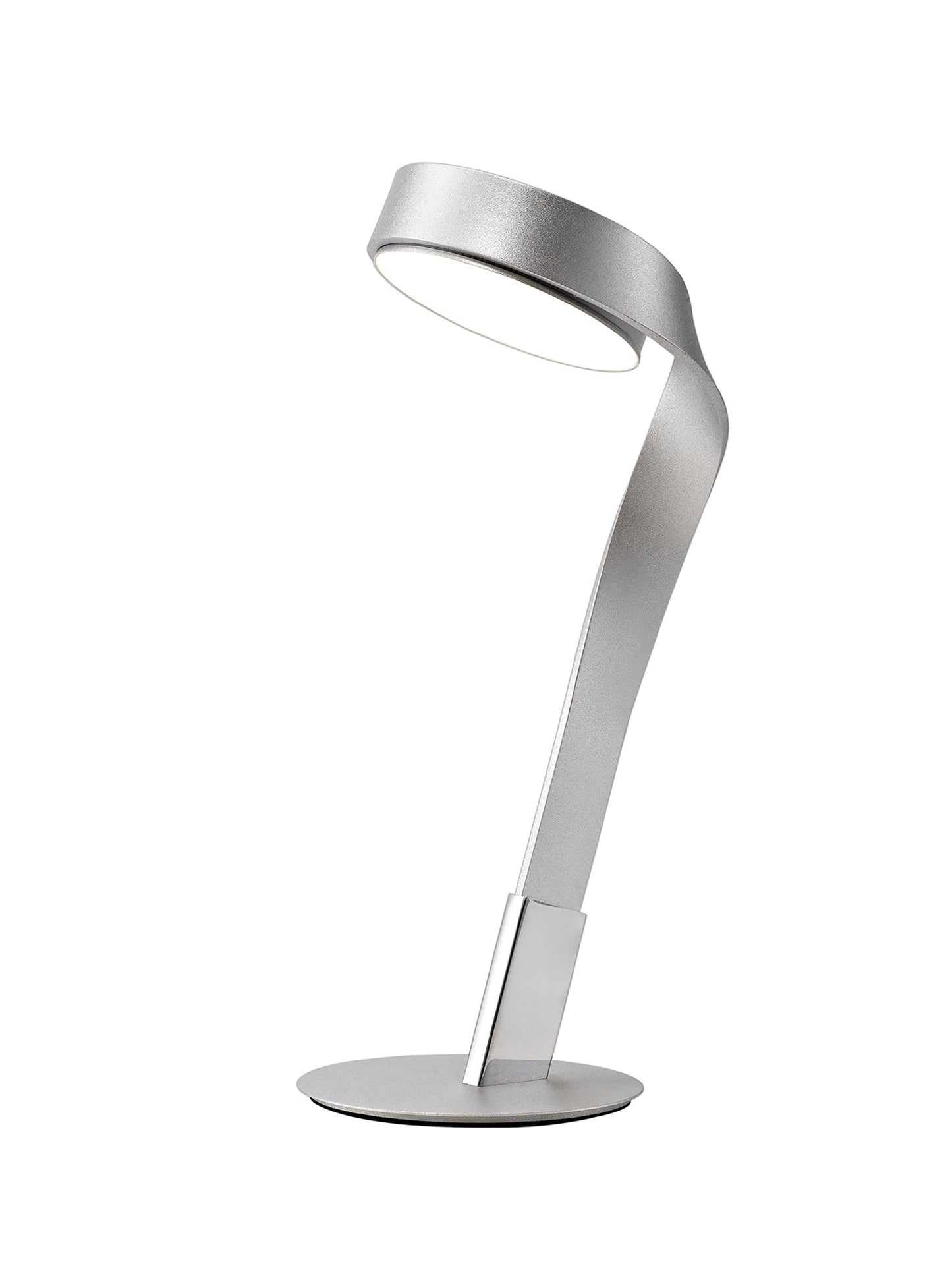 Willow Table Lamp, 1 x 10W LED, 3000K, 800lm, Silver and Polished Chrome, 3yrs Warranty