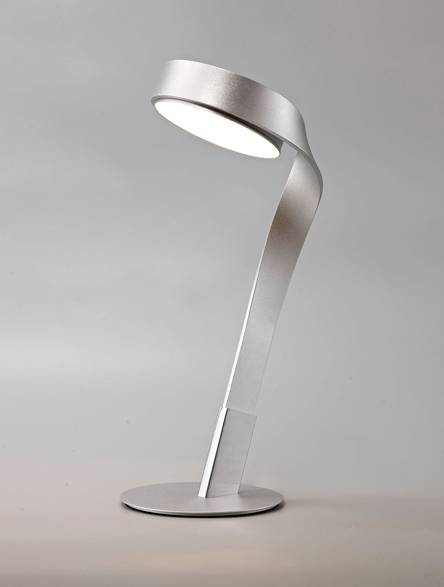 Willow Table Lamp, 1 x 10W LED, 3000K, 800lm, Silver and Polished Chrome, 3yrs Warranty