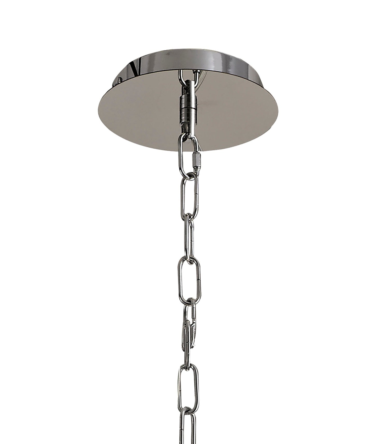 Wilmslow Pendant and Semi Ceiling Convertible, 7 x E14, Polished Chrome and Crystal