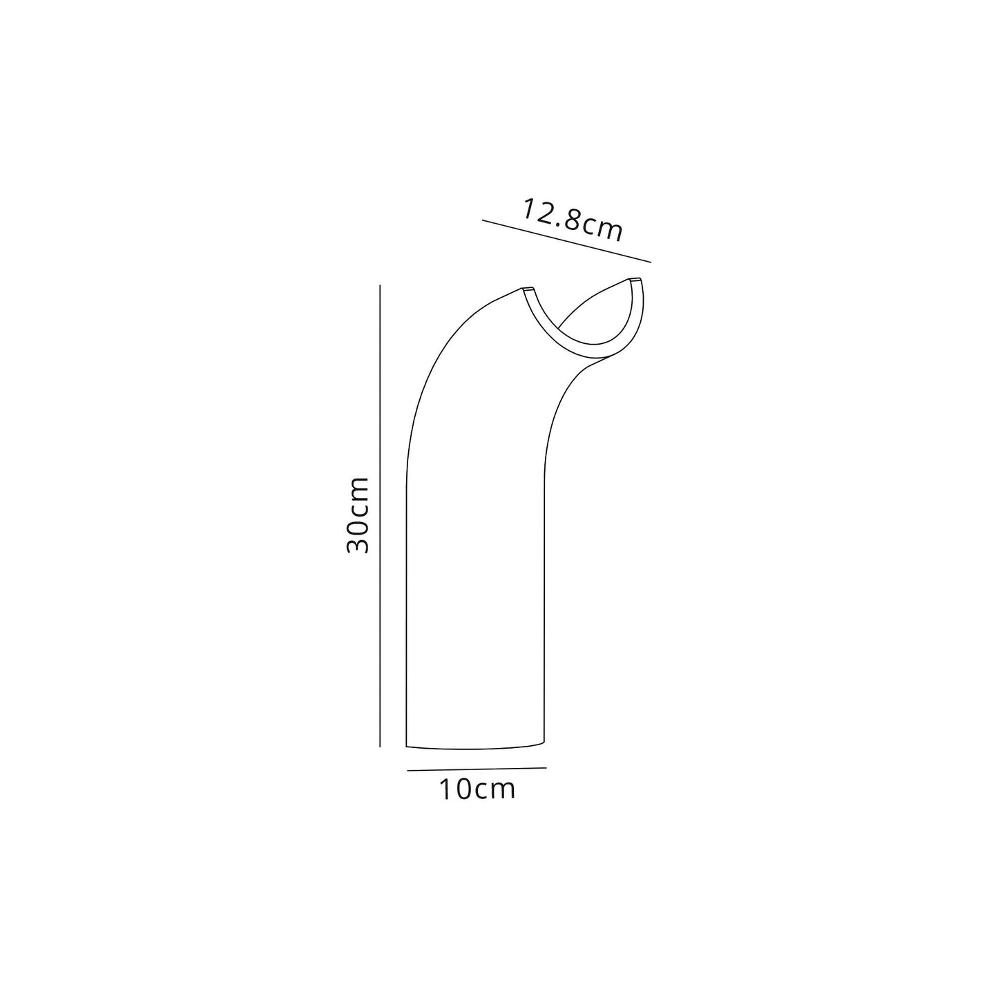 Russet Uplighter Wall Lamp, 1 x 4.5W LED, 3000K, 275lm, White Paintable Gypsum, 3yrs Warranty
