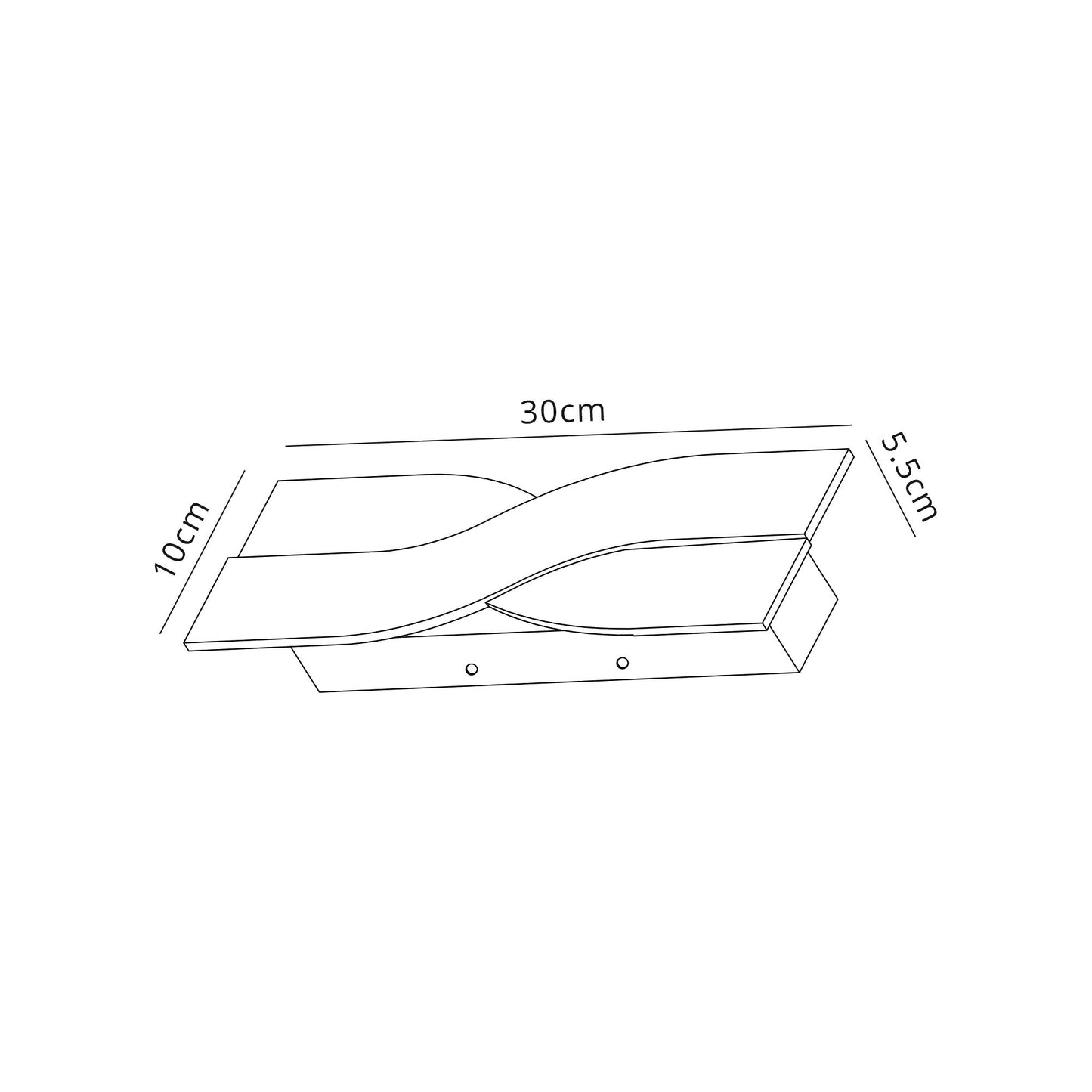 Leigh Wall Lamp, 1 x 8W LED, 3000K, 640lm, Brushed Brown and Frosted White, 3yrs Warranty 2