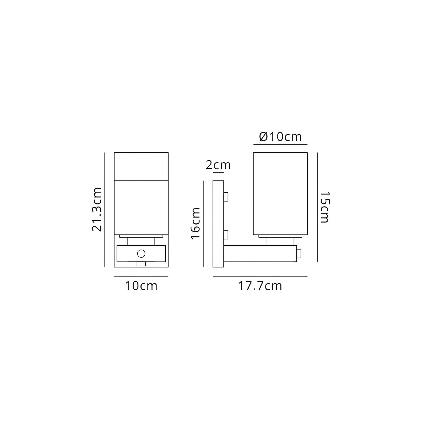 Roebuck Wall Lamp 1 Light E27, Brown Oxide and Bronze With Clear Glass Shades