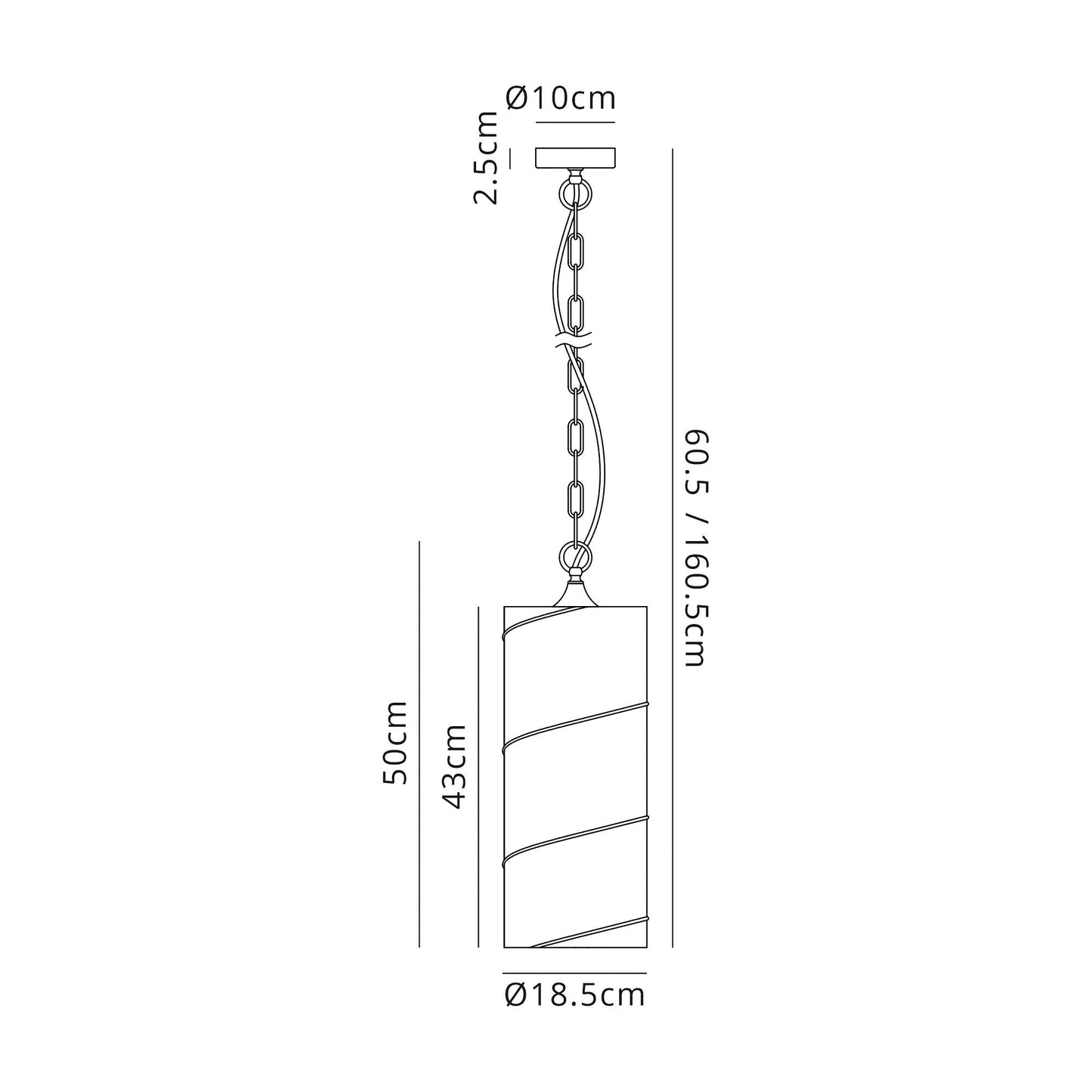 Minshull Pendant, 1 Light E27, Antique Brass and Amber