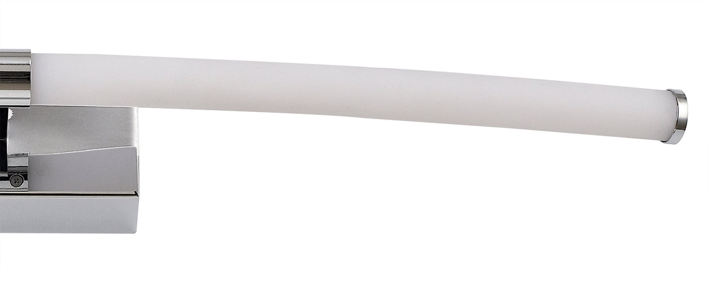 Aldford Wall Lamp Large, 2 x 6W LED, 3000K, 840lm, IP44, Polished Chrome, 3yrs Warranty