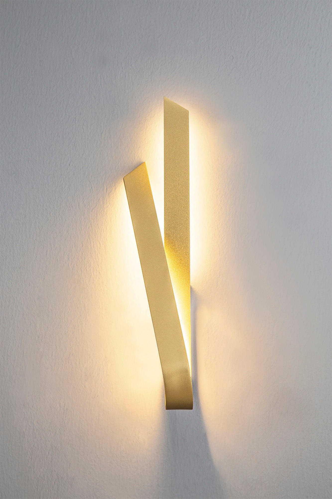 Ash Wall Lamp, 1 x 12W LED, 3000K, 840lm, Sand Gold, 3yrs Warranty