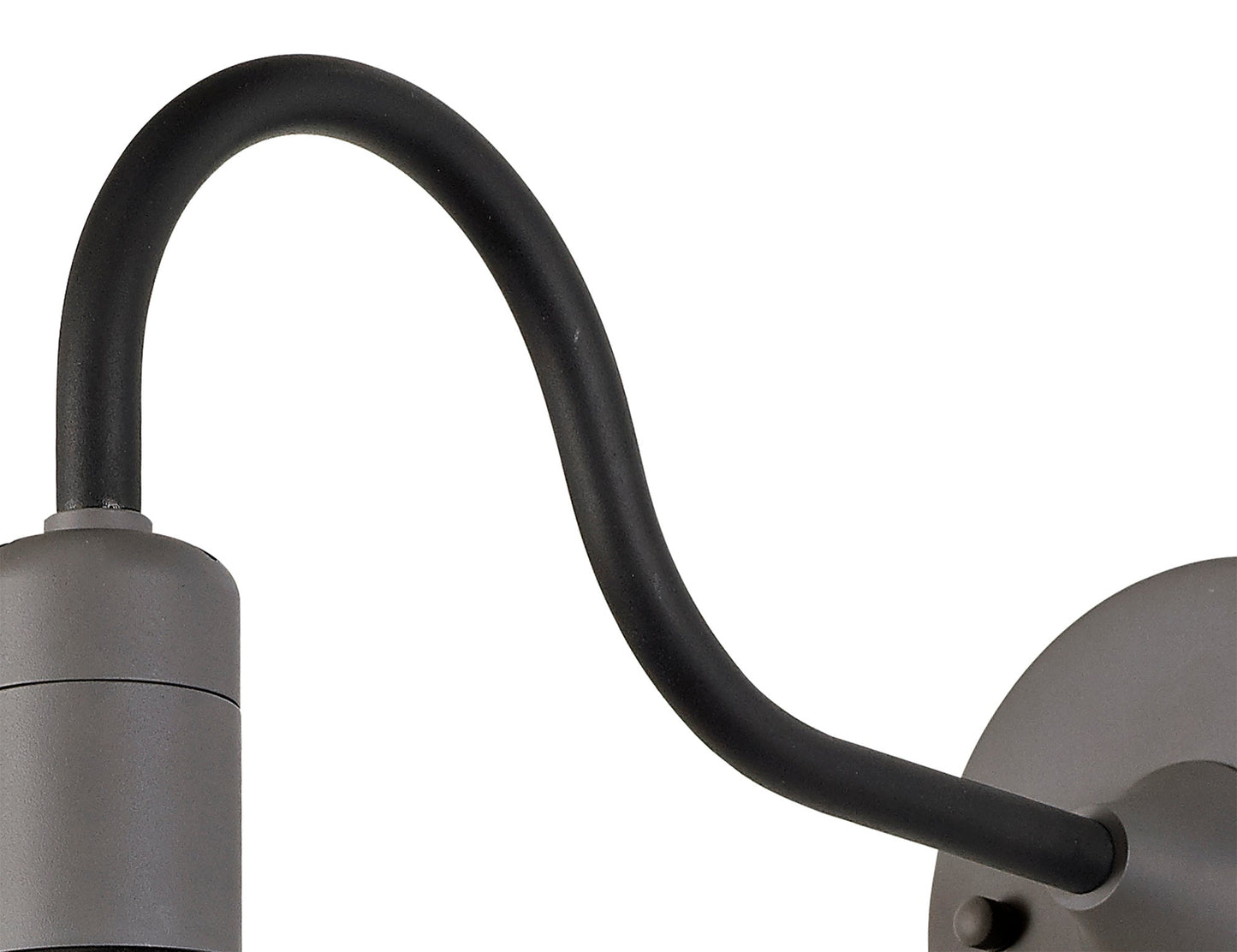 Bankhall Wall Lamp, 1 Light E27, IP65, Matt Black and Grey, 2yrs Warranty