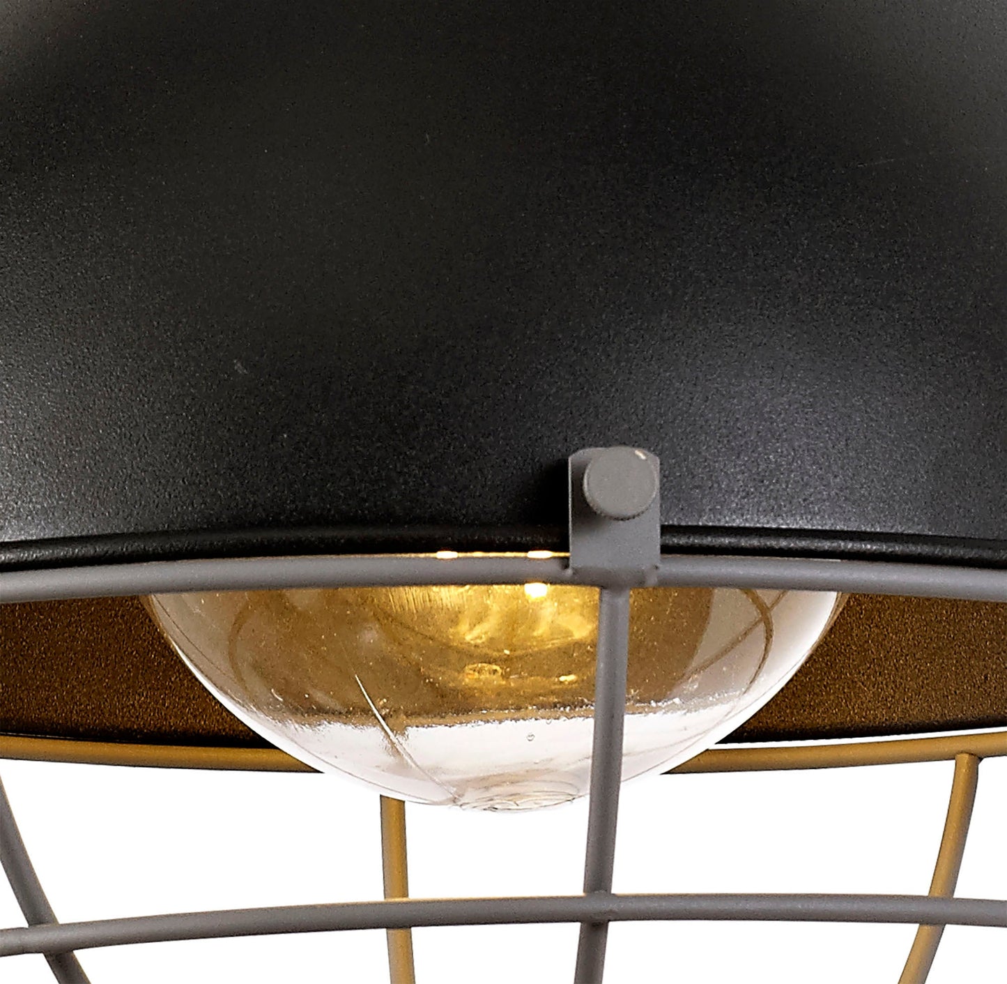 Bankhall Wall Lamp, 1 Light E27, IP65, Matt Black and Grey, 2yrs Warranty