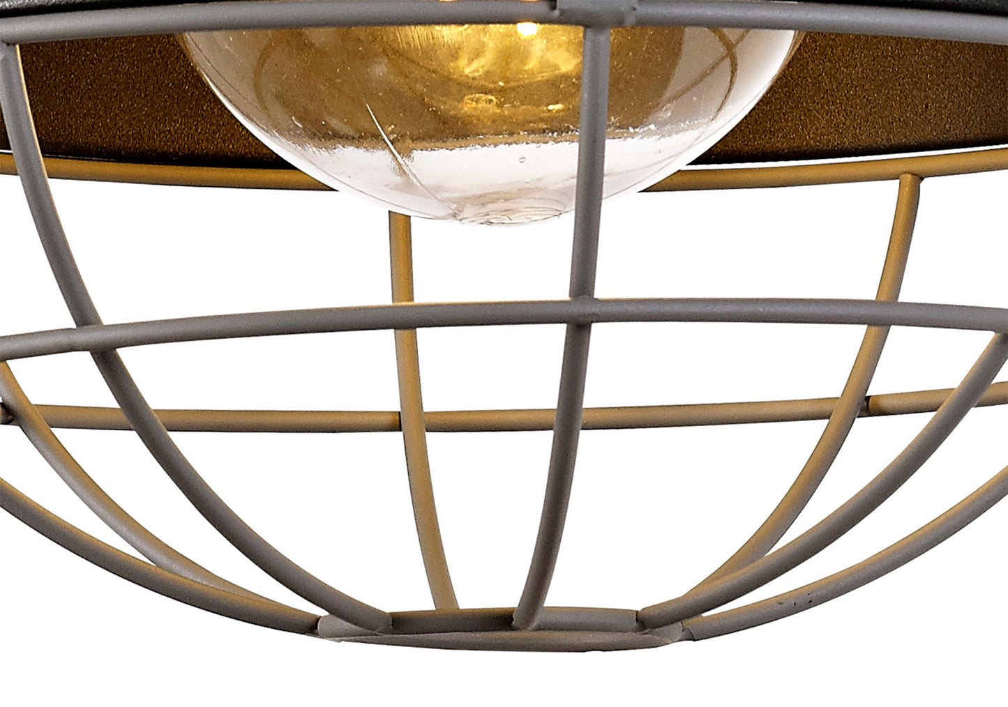 Bankhall Wall Lamp, 1 Light E27, IP65, Matt Black and Grey, 2yrs Warranty