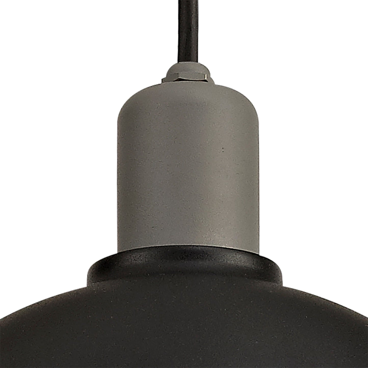 Bankhall Pendant, 1 Light E27, IP65, Matt Black and Grey, 2yrs Warranty
