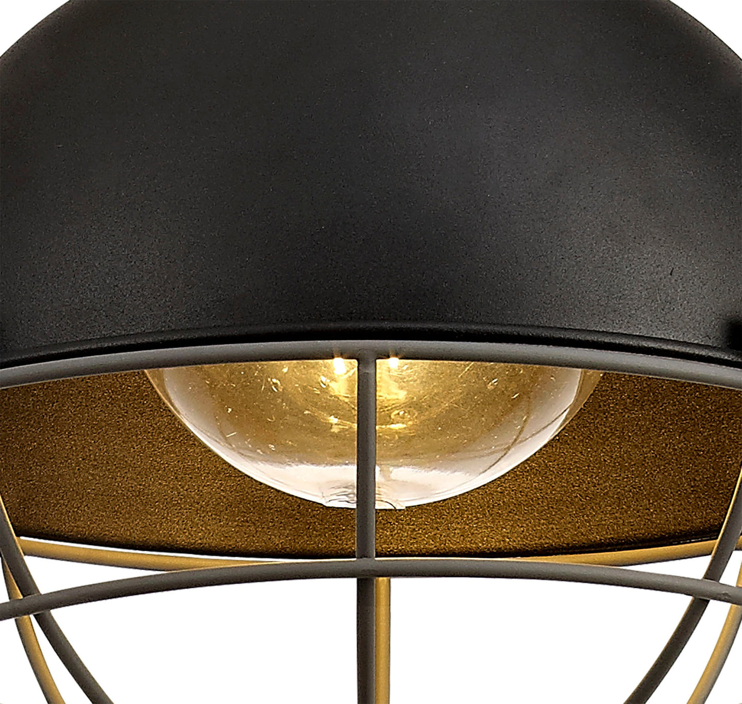 Bankhall Pendant, 1 Light E27, IP65, Matt Black and Grey, 2yrs Warranty