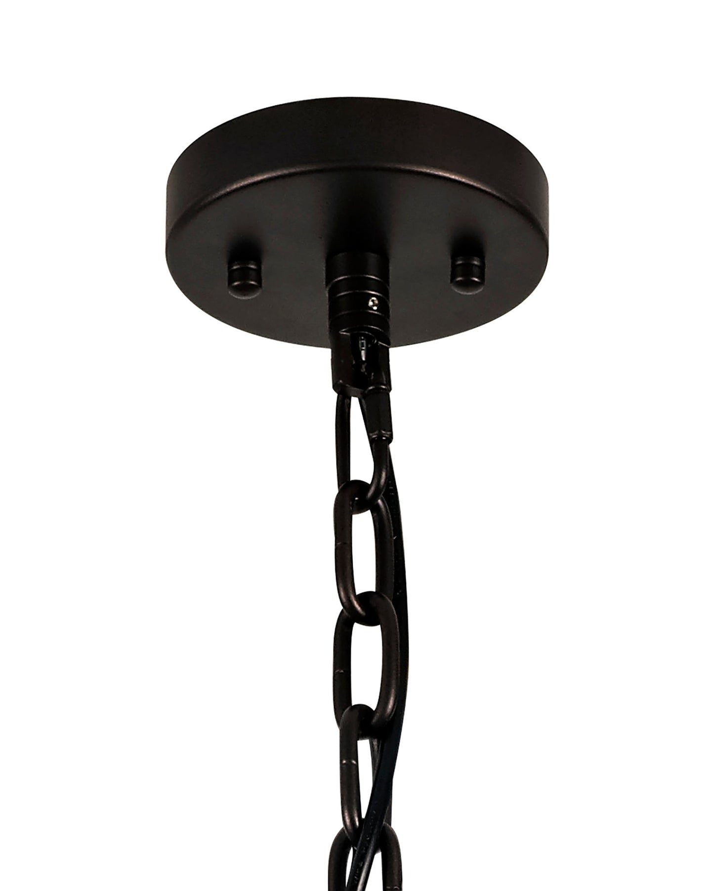 Barns Medium Pendant. 8 Light E14, Brown Oxide