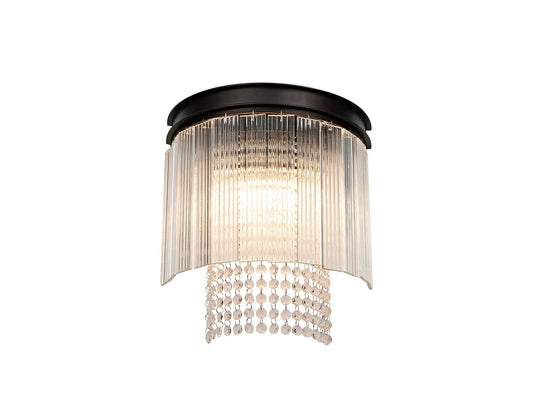 Barns Wall Light, 2 Light E14, Brown Oxide