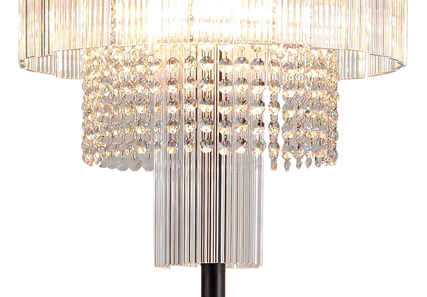 Barns Floor Lamp, 9 Light E14, Brown Oxide