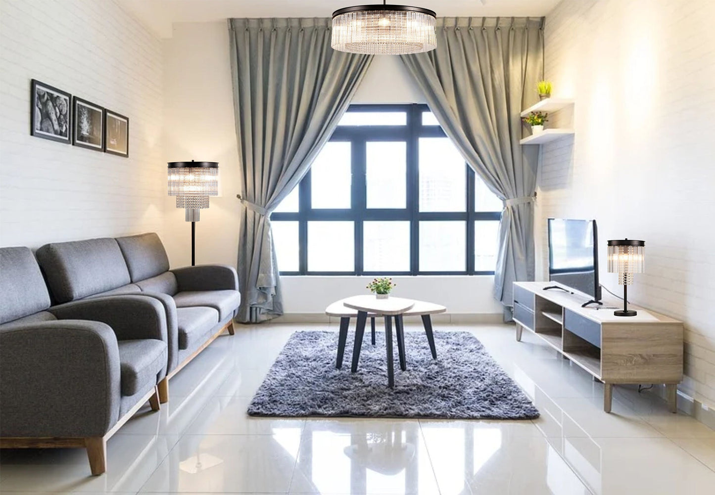 Barns Large Round Pendant, 10 Light E14, Brown Oxide