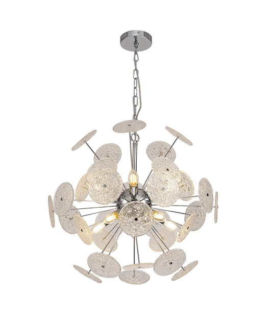 Barrow Pendant,10 x E14, Polished Chrome