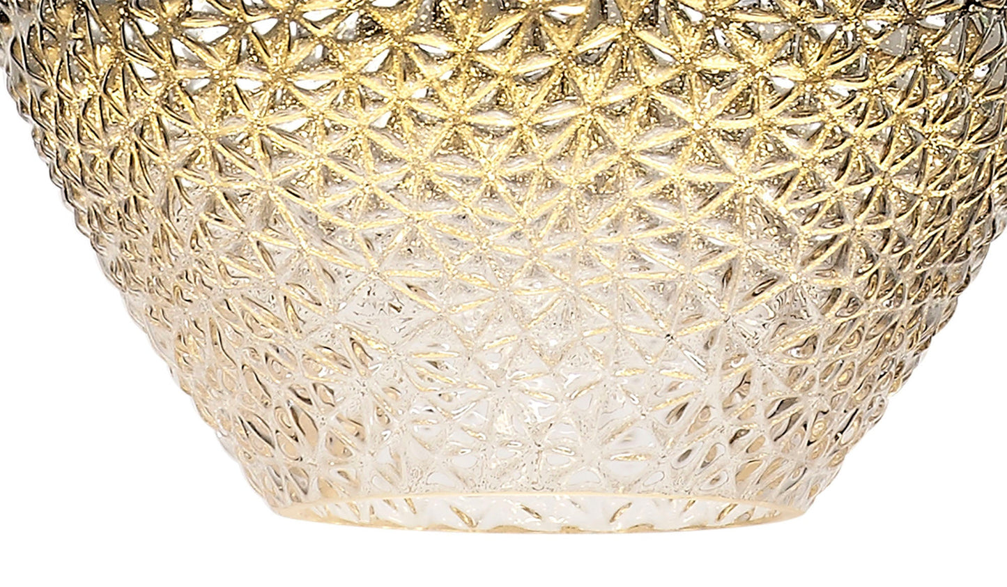 Belgrave Pendant, 1 x E27, Black Smoke & Clear and Polished Chrome