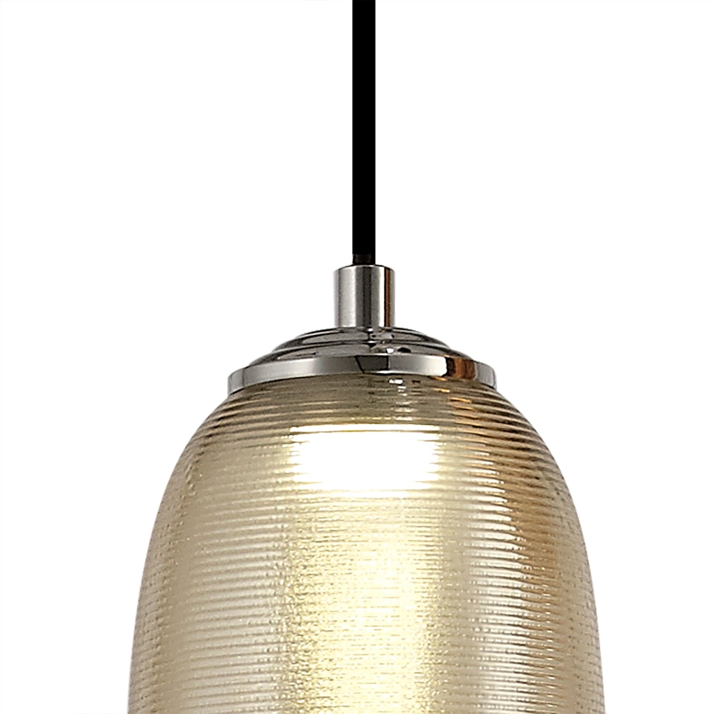 Bosley Multiple Pendant, 3 x 8W LED, 4000K, 2160lm, Smoked, Copper & Champagne and Black, 3yrs Warranty