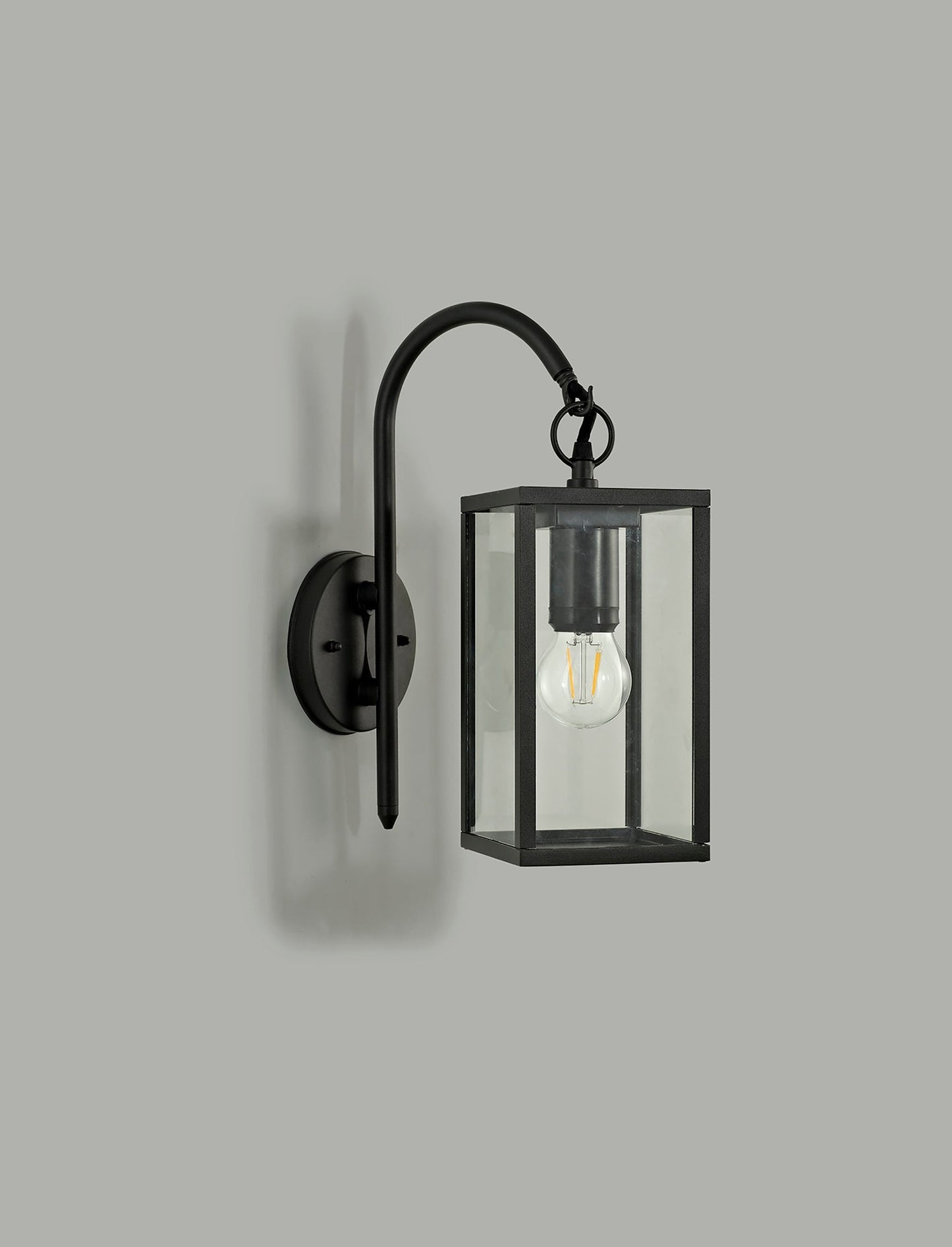 Briar Downward Wall Lamp, 1 x E27, IP54, Graphite Black, 2yrs Warranty 2