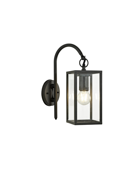 Briar Downward Wall Lamp, 1 x E27, IP54, Graphite Black, 2yrs Warranty 2