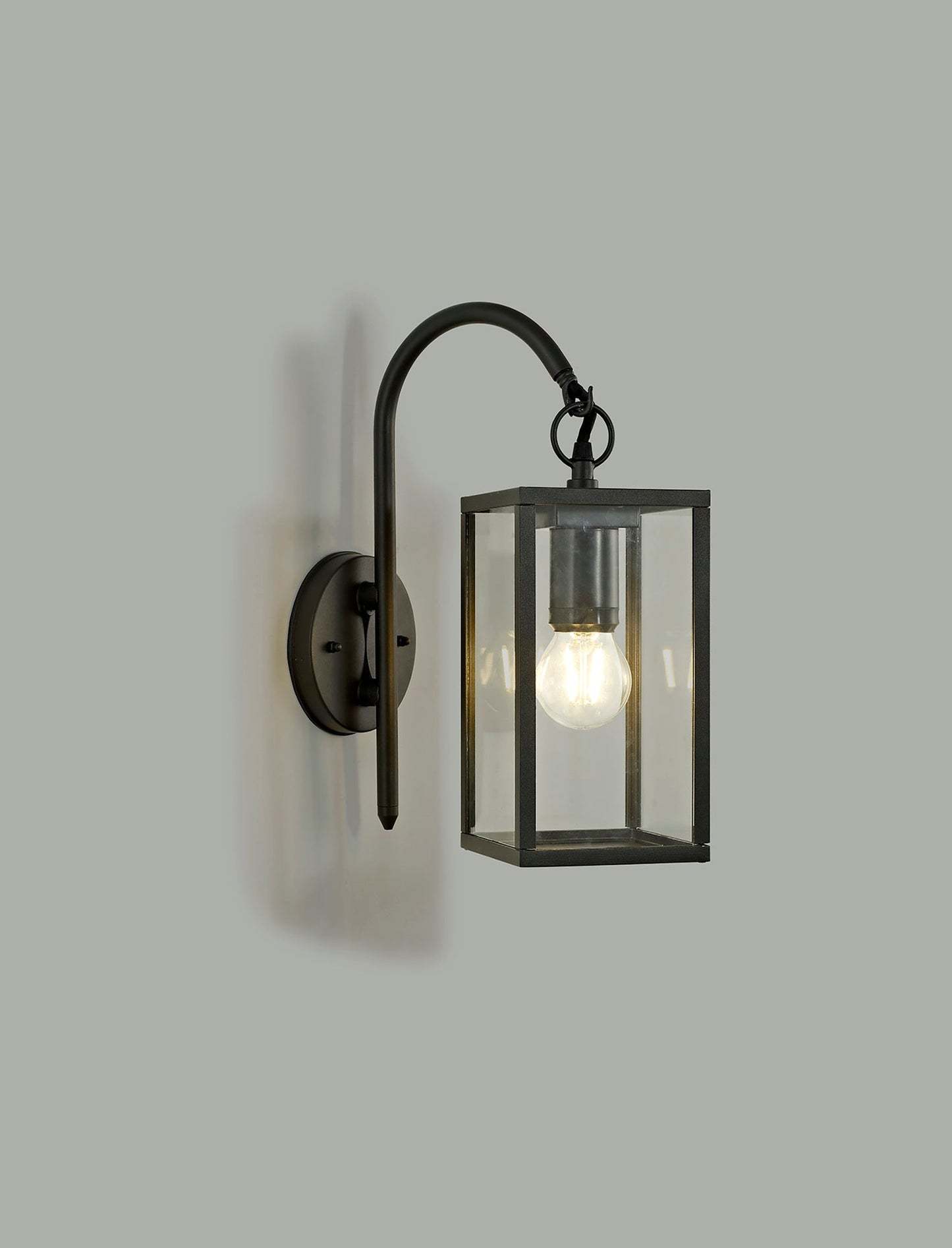 Briar Downward Wall Lamp, 1 x E27, IP54, Graphite Black, 2yrs Warranty 2