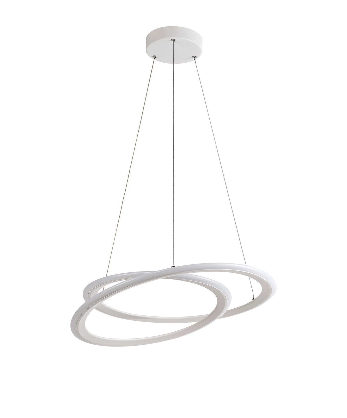 Carrwood Pendant, 1 x 40W LED, 4000K, 2996lm, 3 Step Dimming, Matt White, 3yrs Warranty
