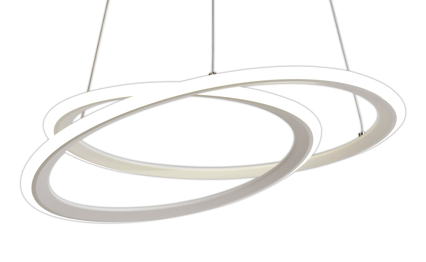 Carrwood Pendant, 1 x 40W LED, 4000K, 2996lm, 3 Step Dimming, Matt White, 3yrs Warranty