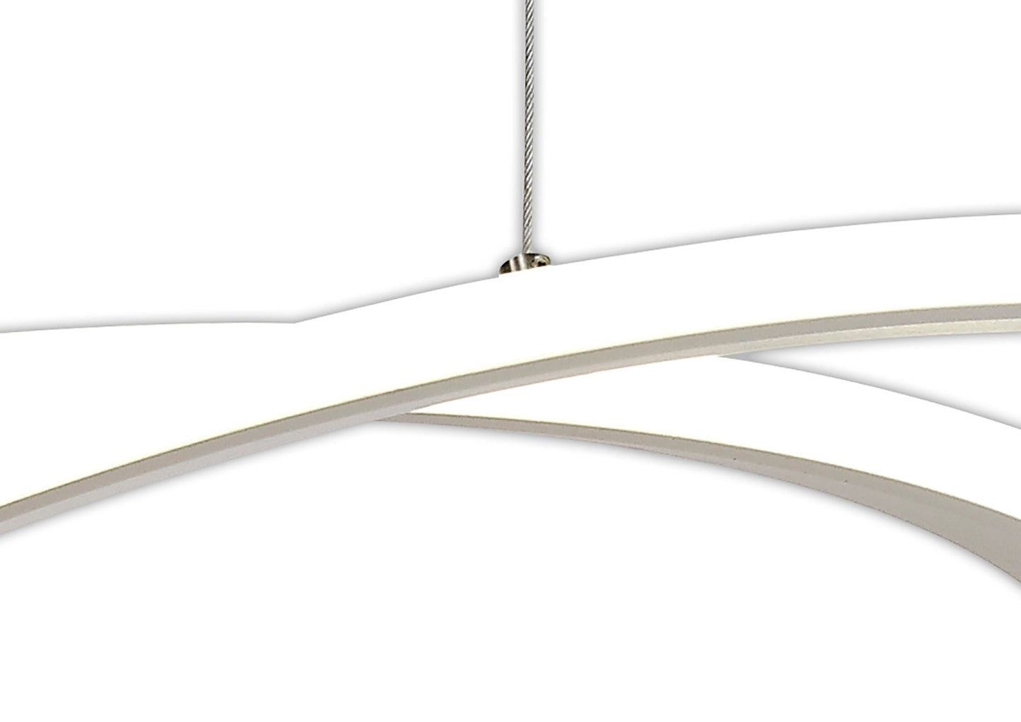 Carrwood Pendant, 1 x 40W LED, 4000K, 2996lm, 3 Step Dimming, Matt White, 3yrs Warranty