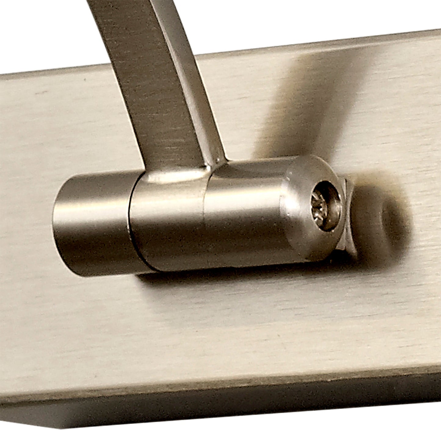 Chorley Large 1 Arm Wall Lamp and Picture Light, 1 x 10W LED, 3000K, 850lm, Satin Nickel, 3yrs Warranty