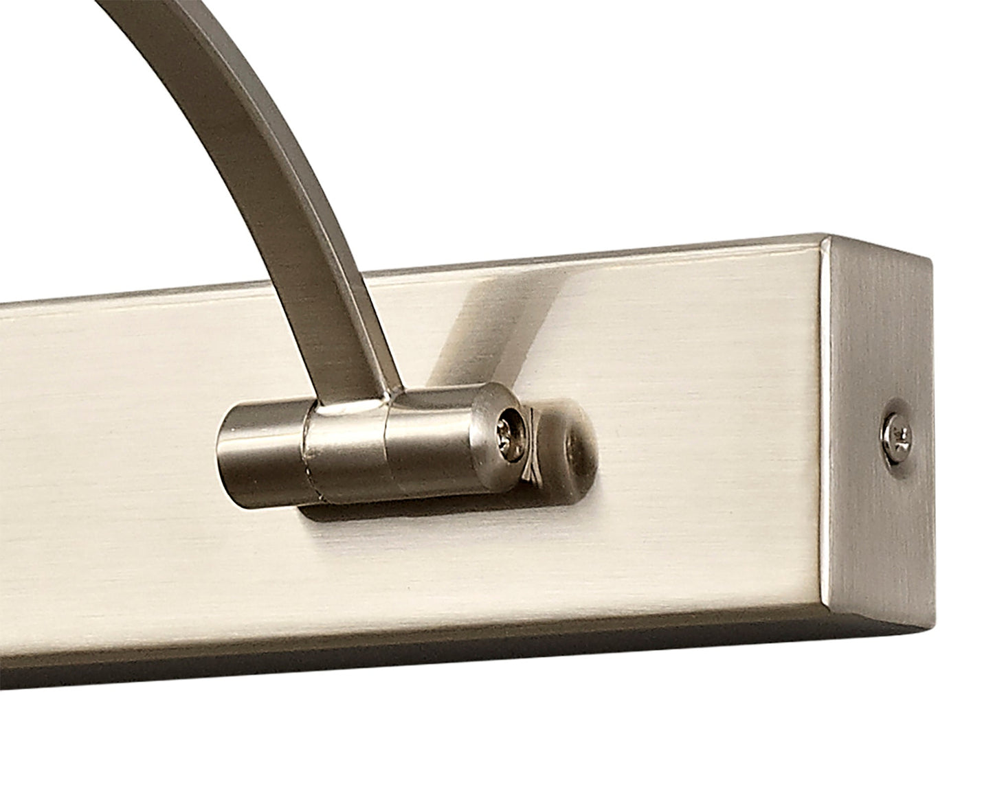 Chorley Large 2 Arm Wall Lamp and Picture Light, 1 x 16W LED, 3000K, 1200lm, Satin Nickel, 3yrs Warranty