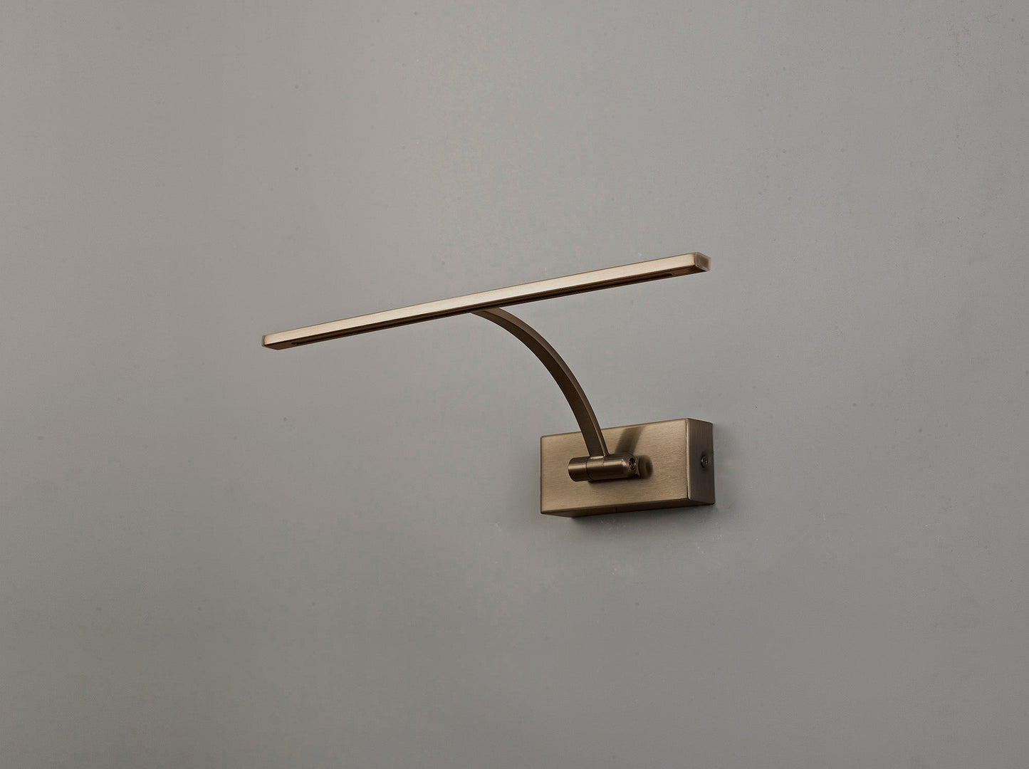 Chorley Small 1 Arm Wall Lamp and Picture Light, 1 x 6W LED, 3000K, 470lm, Bronze, 3yrs Warranty