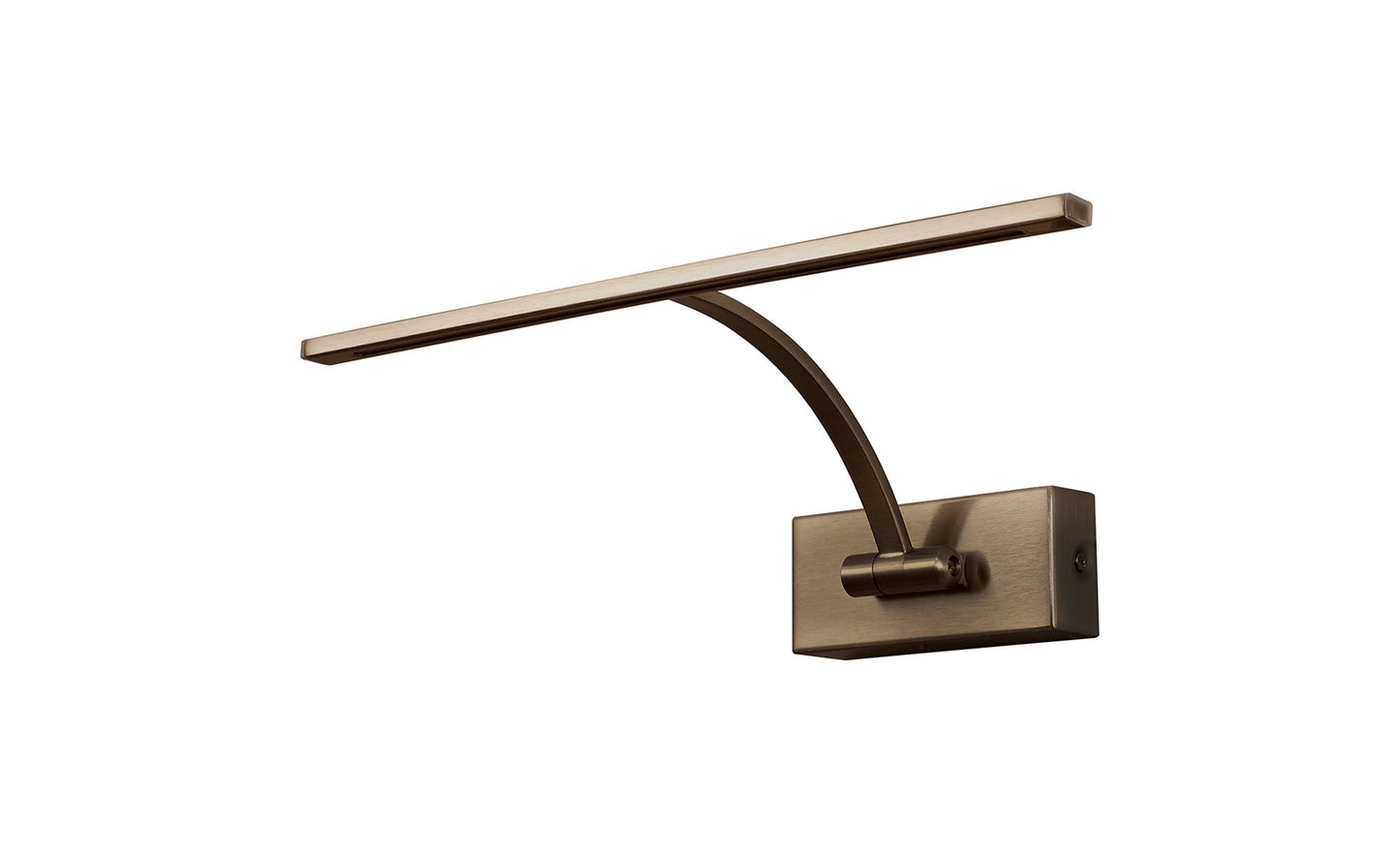 Chorley Small 1 Arm Wall Lamp and Picture Light, 1 x 6W LED, 3000K, 470lm, Bronze, 3yrs Warranty