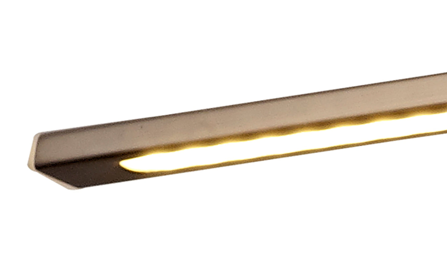 Chorley Large 1 Arm Wall Lamp and Picture Light, 1 x 10W LED, 3000K, 850lm, Bronze, 3yrs Warranty