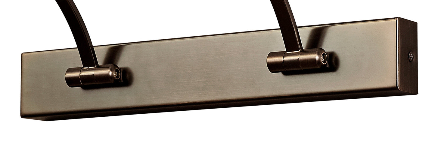 Chorley Small 2 Arm Wall Lamp and Picture Light, 1 x 14W LED, 3000K, 1070lm, Bronze, 3yrs Warranty