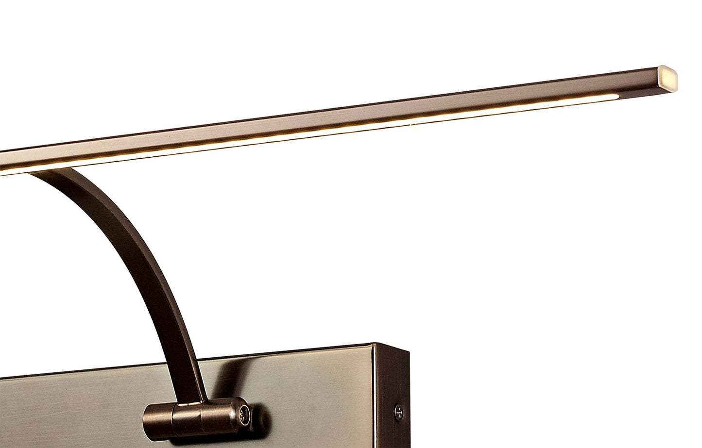 Chorley Small 2 Arm Wall Lamp and Picture Light, 1 x 14W LED, 3000K, 1070lm, Bronze, 3yrs Warranty