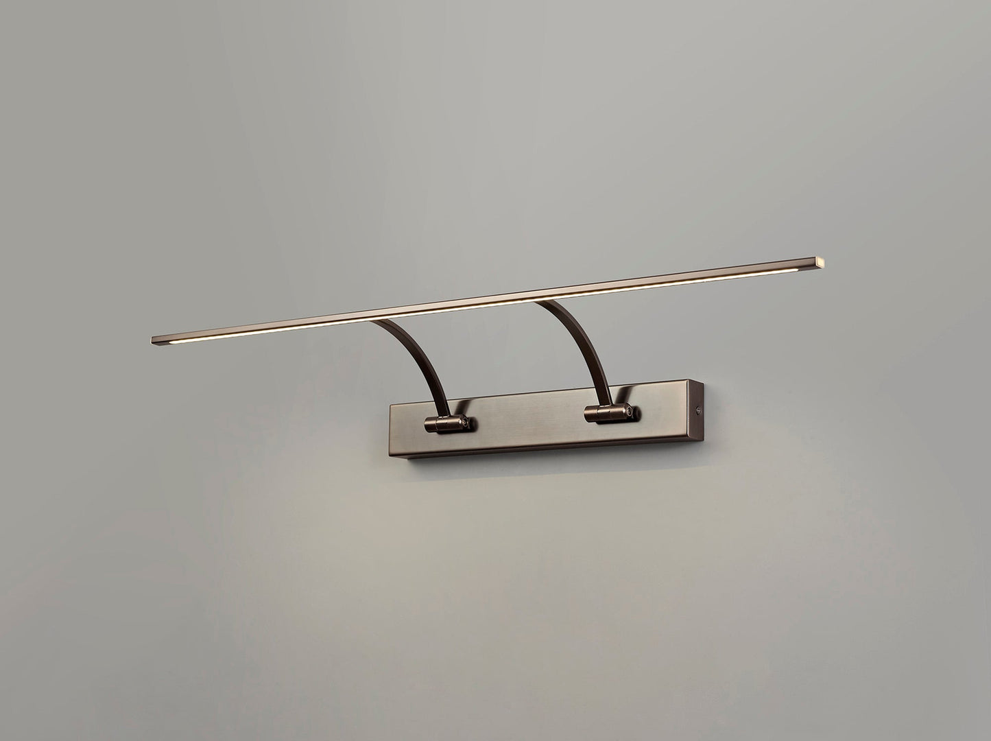 Chorley Small 2 Arm Wall Lamp and Picture Light, 1 x 14W LED, 3000K, 1070lm, Bronze, 3yrs Warranty