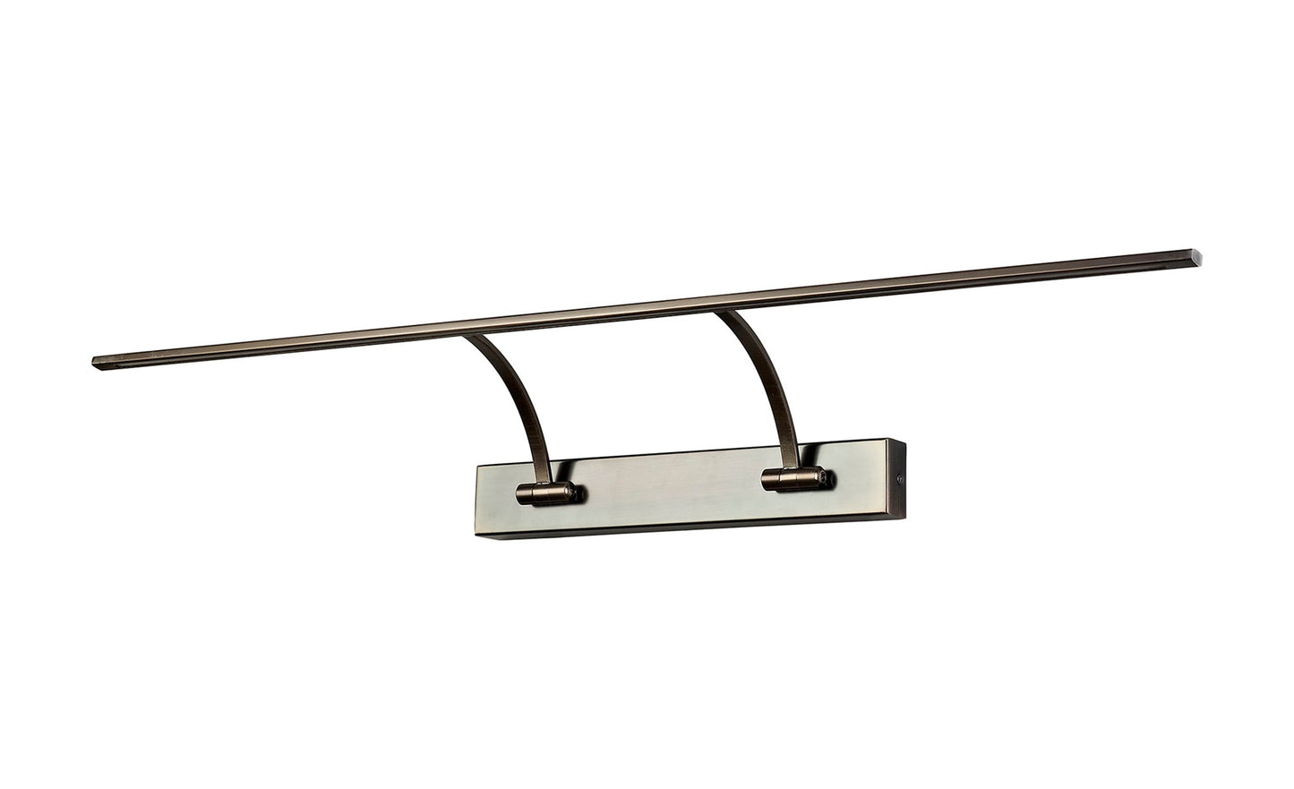 Chorley Large 2 Arm Wall Lamp and Picture Light, 1 x 16W LED, 3000K, 1200lm, Bronze, 3yrs Warranty