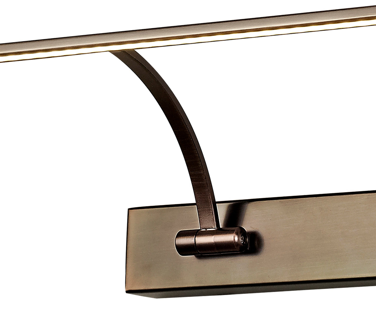 Chorley Large 2 Arm Wall Lamp and Picture Light, 1 x 16W LED, 3000K, 1200lm, Bronze, 3yrs Warranty