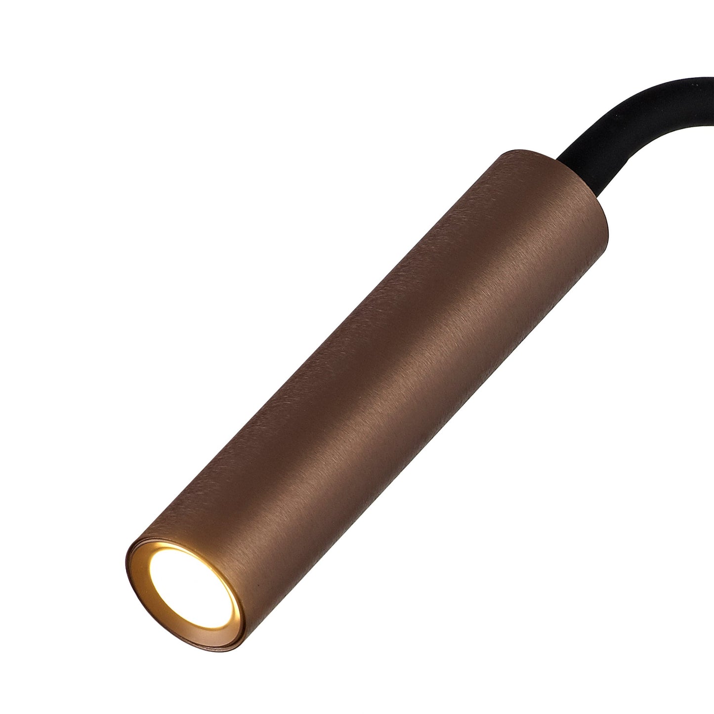 Clifton Wall Lamp, 1 Light Adjustable Switched, 1 x 5W LED, 3000K, 311lm, Black and Satin Copper, 3yrs Warranty