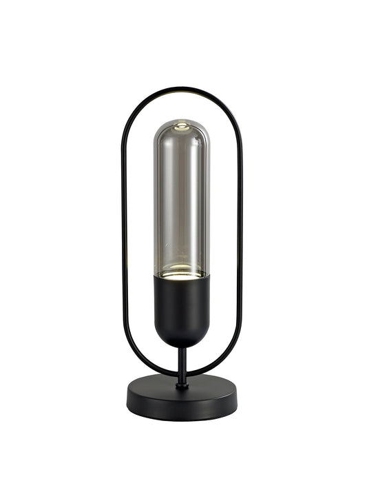 Cranford Table Lamp, 1 x 7W LED, 4000K, 790lm, Black and Smoked, 3yrs Warranty 2