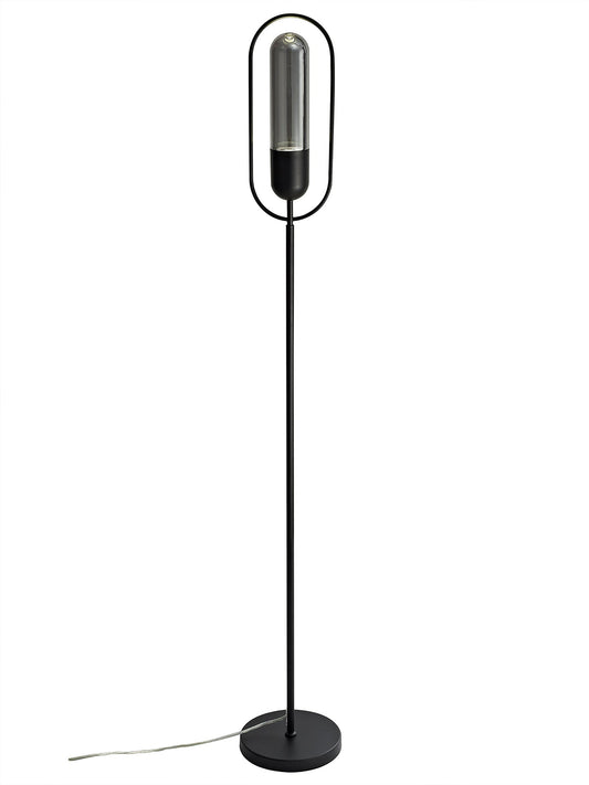 Cranford Floor Lamp, 1 x 7W LED, 4000K, 790lm, Black and Smoked, 3yrs Warranty 2