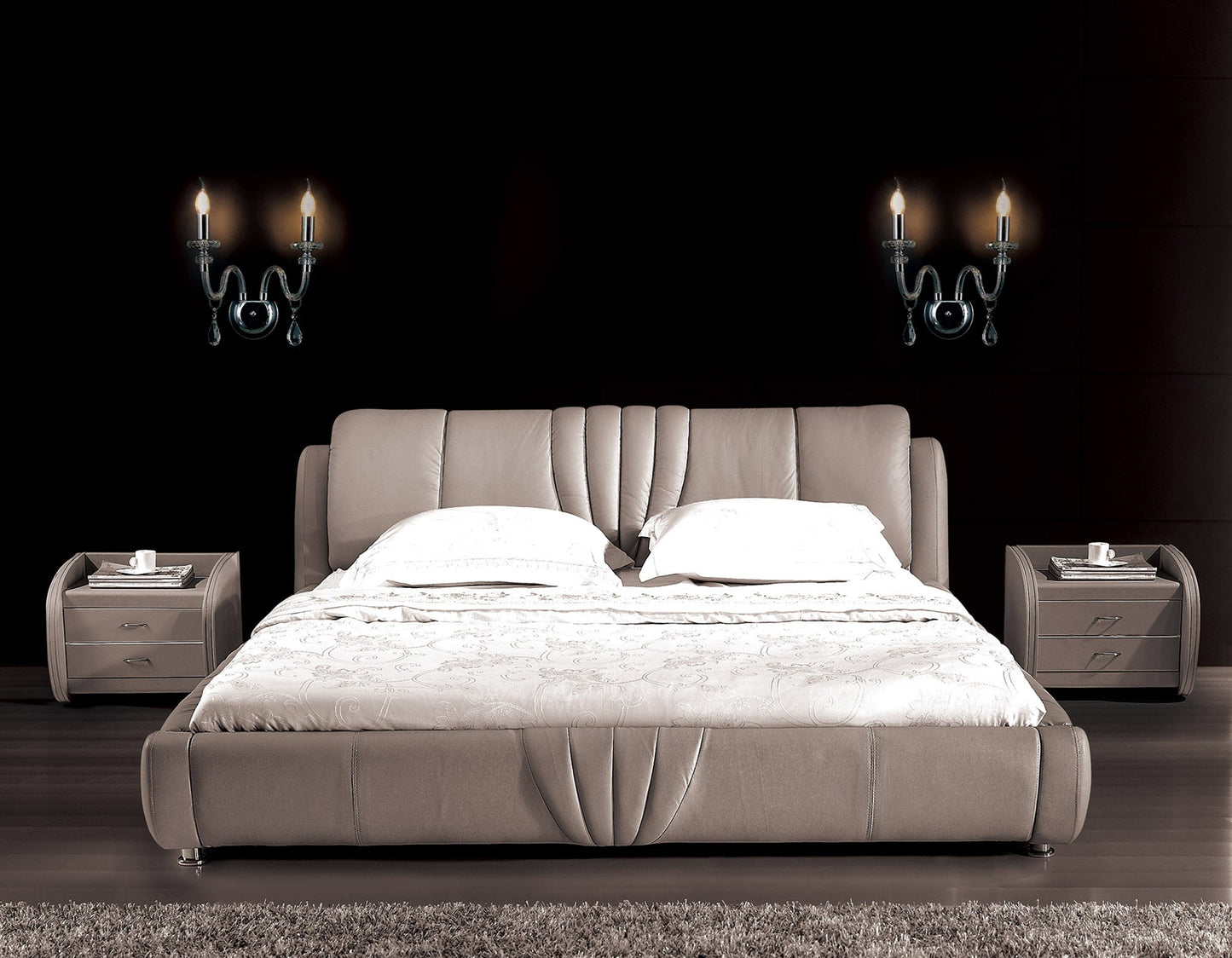 Damson Wall Lamp, 2 Light E14, Polished Chrome and Clear Glass and Crystal