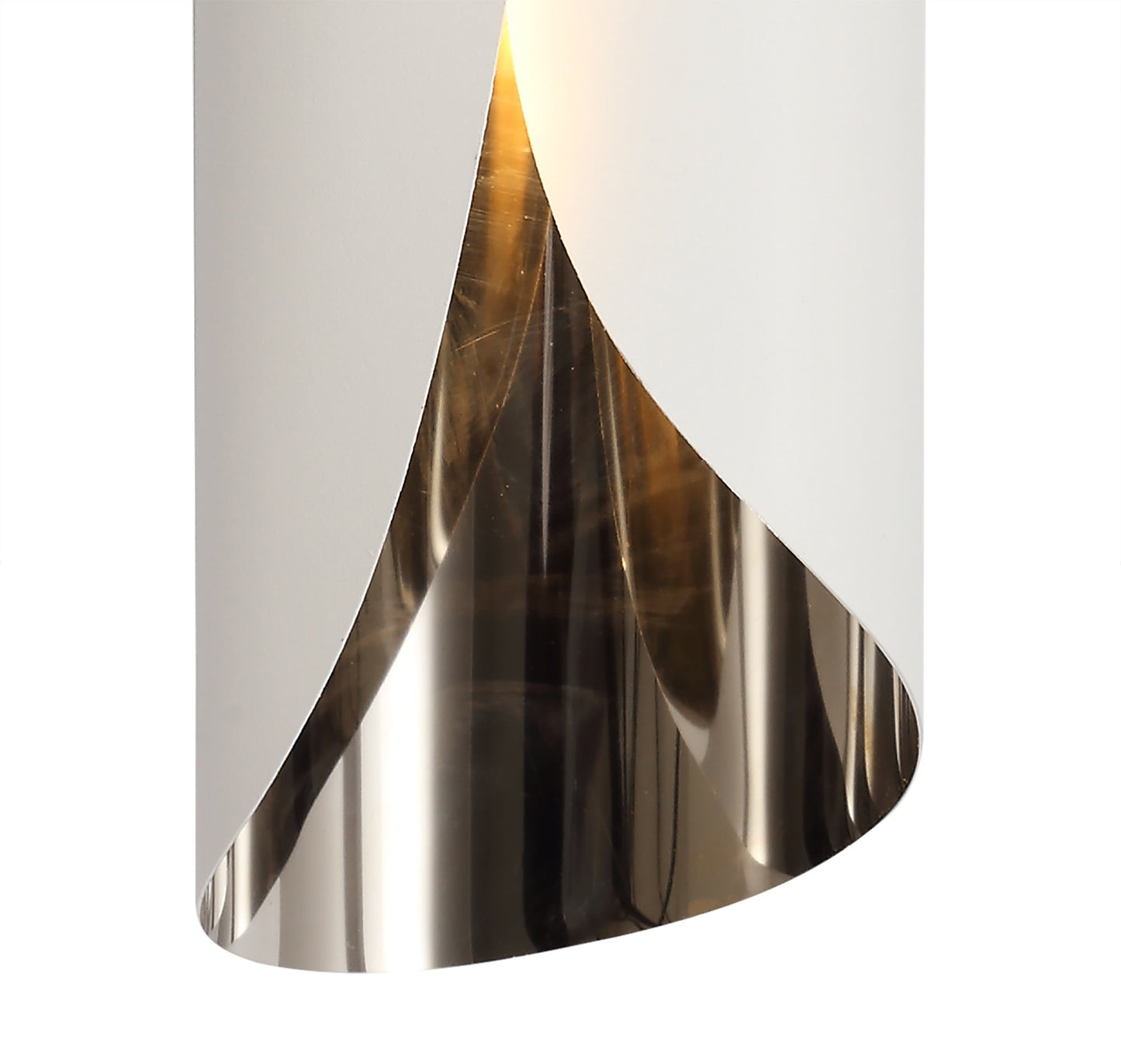 Daresbury Wall Lamp, 1 x 7W LED, 3000K, 700lm, Sand White and Polished Chrome, 3yrs Warranty