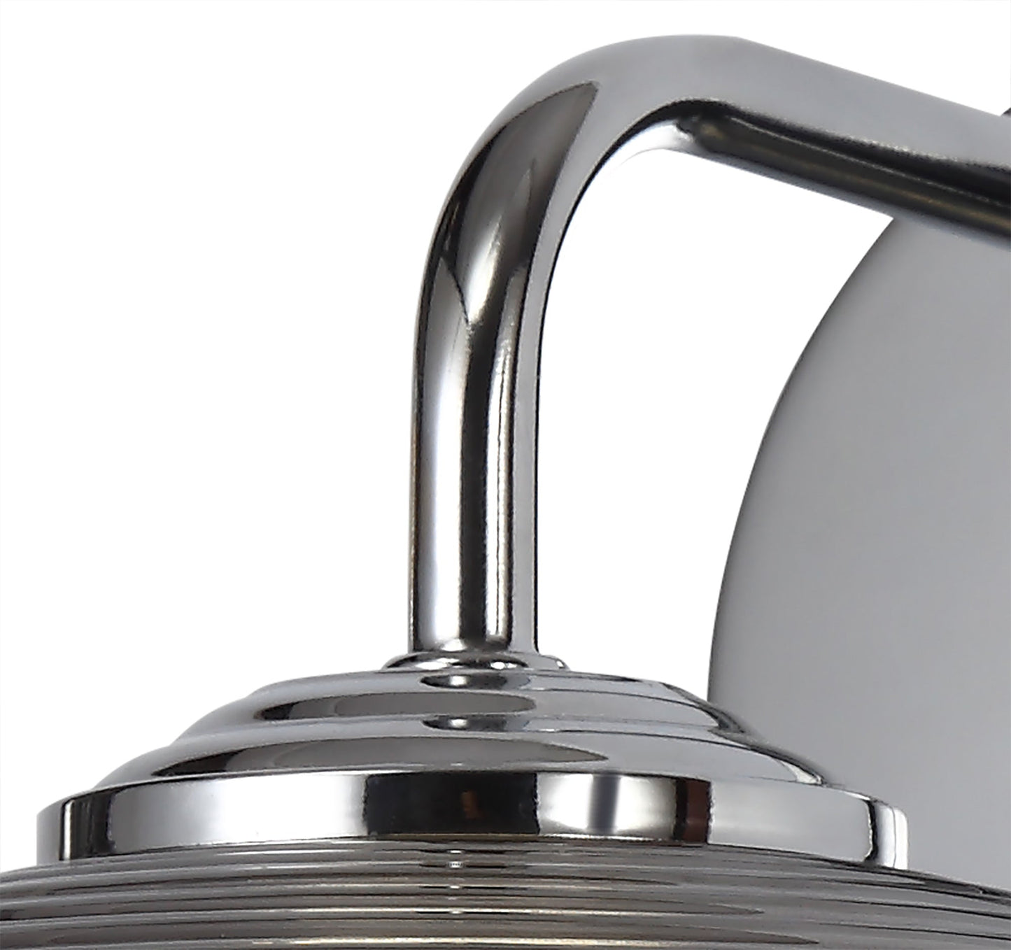 Dingle Wall Lamp Switched, 1 x 8W LED, 4000K, Smoked and Polished Chrome, 3yrs Warranty