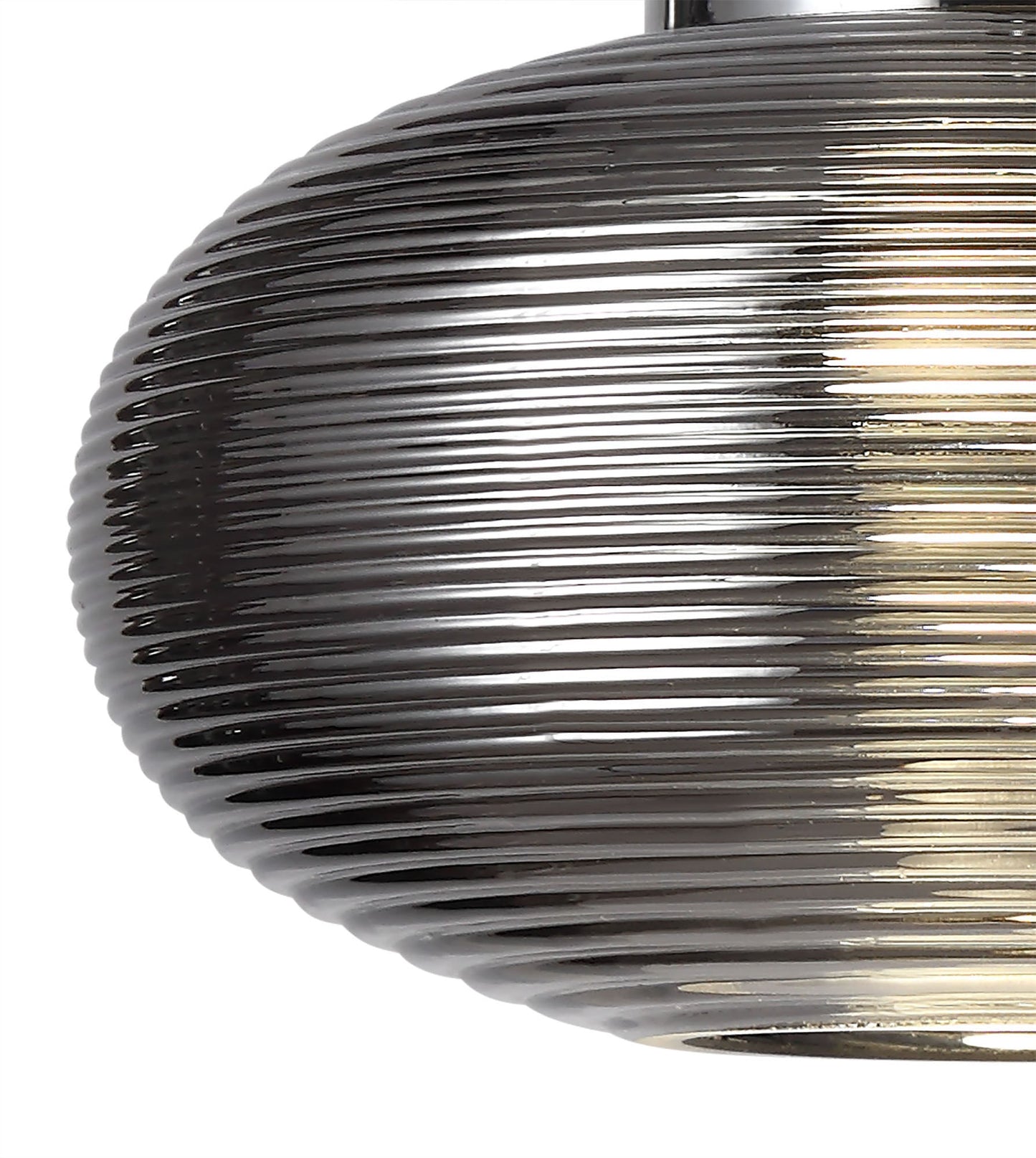 Dingle Wall Lamp Switched, 1 x 8W LED, 4000K, Smoked and Polished Chrome, 3yrs Warranty