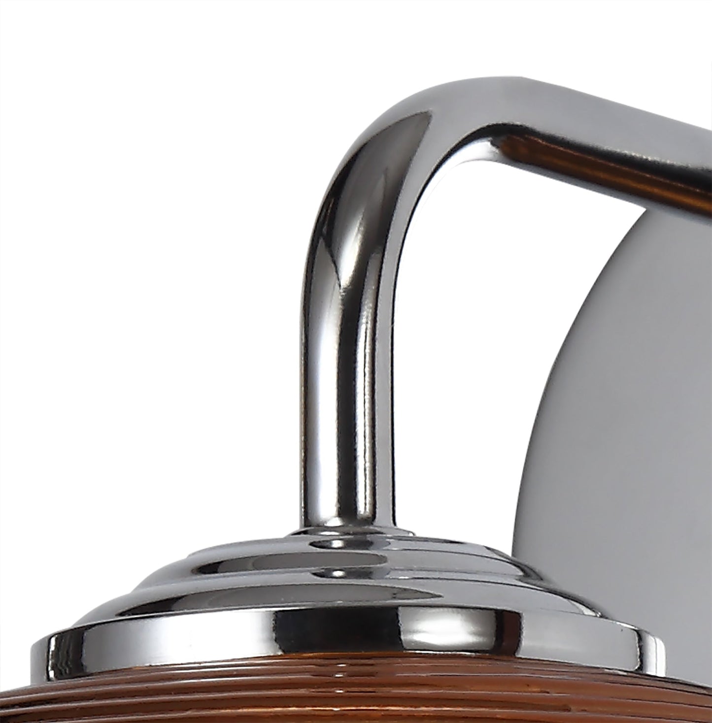 Dingle Wall Lamp Switched, 1 x 8W LED, 4000K, Copper and Polished Chrome, 3yrs Warranty