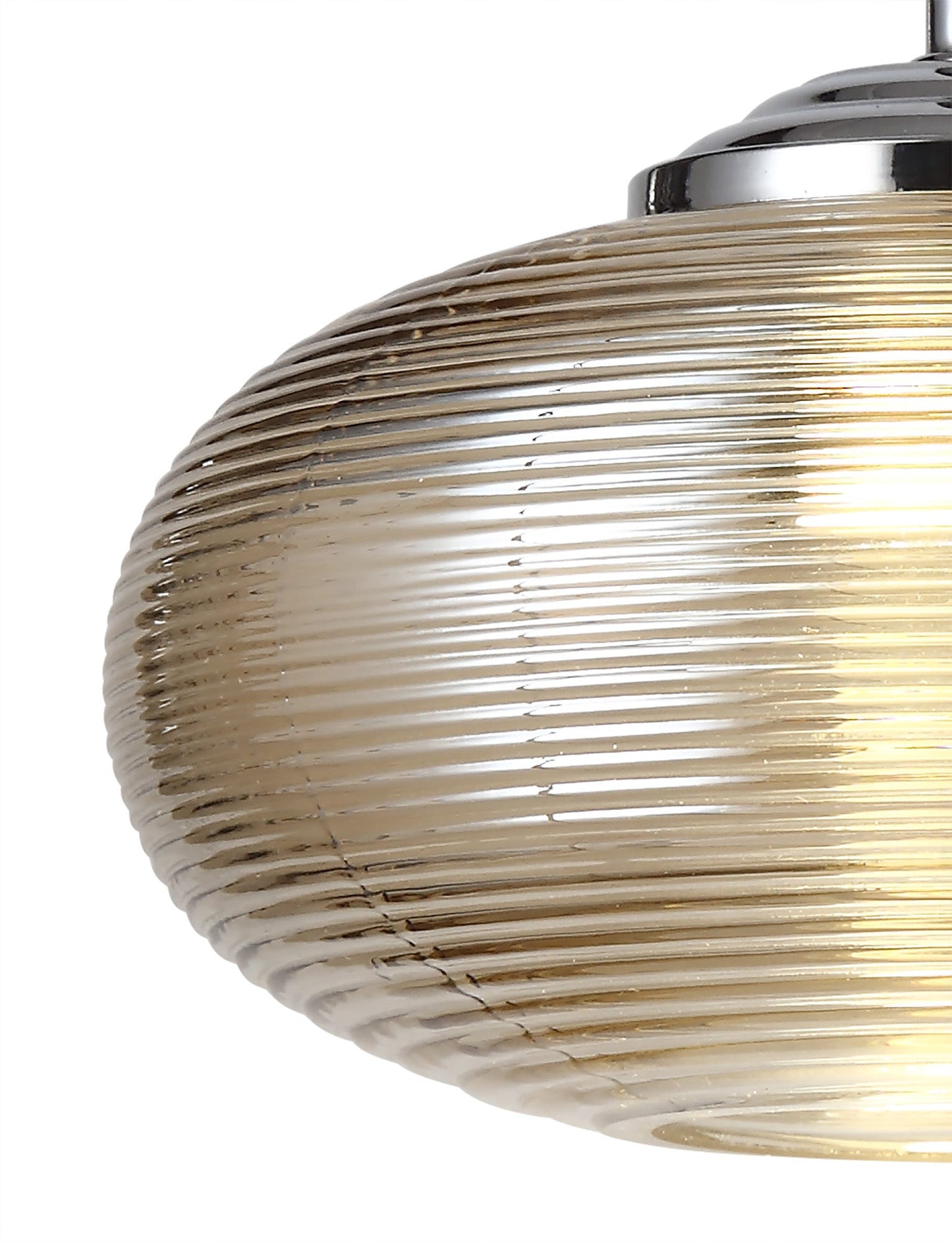 Dingle Wall Lamp Switched, 1 x 8W LED, 4000K, Champagne and Polished Chrome, 3yrs Warranty